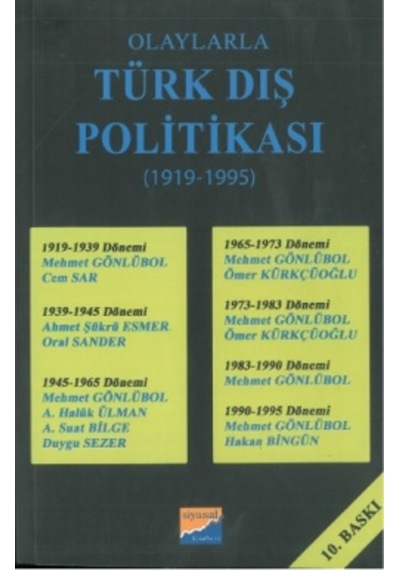 Türk Dış Politikası Olaylarla (1919-1995) Kollektif 437280095