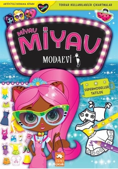 Miyav Miyav Modaevi - Süpermodeller Tatilde - Aktiviteli Boyama Kitabı - Zivile Agurkyte - Eksik Parça