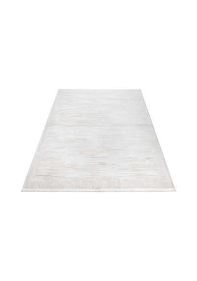 Distressed Pattern Eskitme Pamuk Tabanlı Salon - Oturma Odası Krem Renk Halı Krem