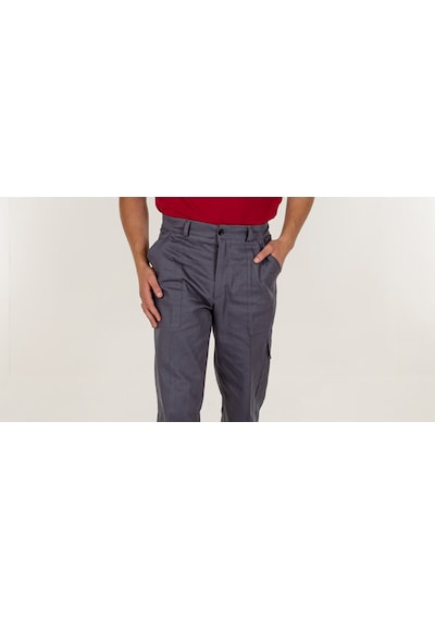 Gri Erkek Pantolon Kargo Cepli