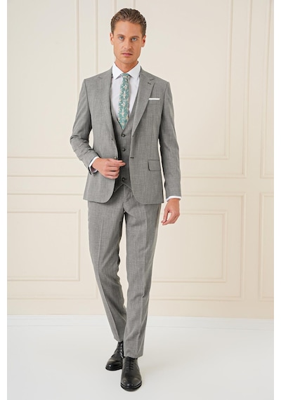 Efor Tk 902 Slim Fit Haki Klasik Takım Elbise Haki