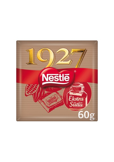 Nestle 1927 Ekstra Sütlü Kare Çikolata 60 G - 8 Adet Tarı