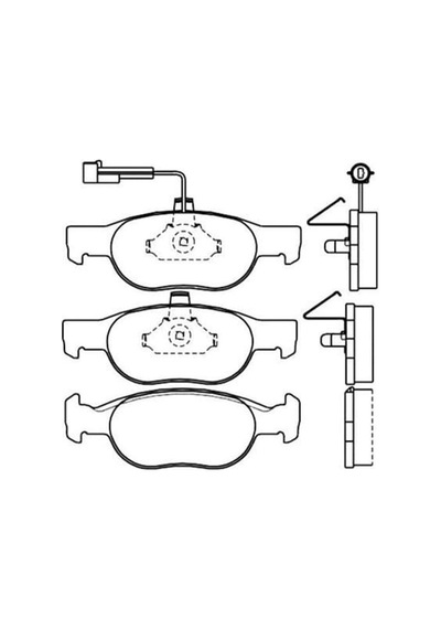 BOSCH 986424246 Fren Balatası Ön Fişli Marea 96-02 Brava 95-01 Bravo I 95-01 / Delta II 94-99
