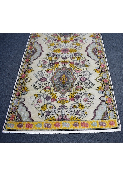 Zehra Abla Halı Vintage El Dokuma Benzersiz Eşsiz Model Ürgüp Yün Halı 7221 Çok Renkli