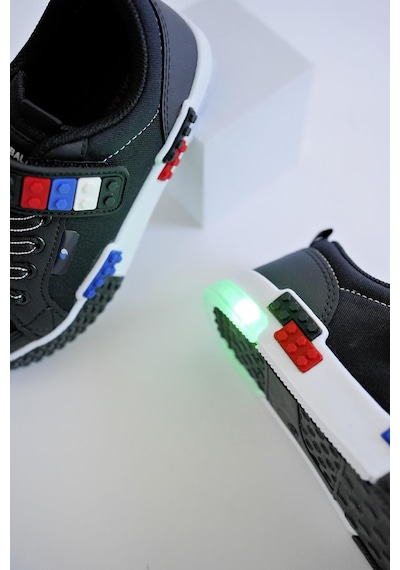 Muggo Sonic Garantili Legolu Bağcıklı Ve Cırtlı Ortopedik Çocuk Sneaker Spor Ayakkabı 001