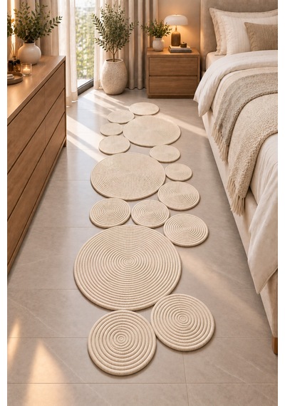 Bohem Asimetrik Jüt El Yapımı Yuvarlak Detaylı Jüt Hasır Görünümlü Dekoratif Kilim, Organik Form Modern Banyo Mutfak Koridor Halı Kilim Paspas Doğal Tasarım Krem 934606952 Krem Bohem Asimetrik Jüt El Yapımı Yuvarlak Detaylı Jüt Hasır Görünümlü Dekoratif Kilim, Organik Form Modern Banyo Mutfak Koridor Halı Kilim Paspas Doğal Tasarım Krem 934606952 Krem