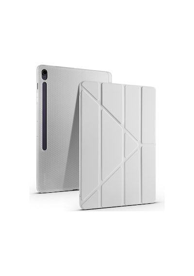Adige Samsung Galaxy Uyumlu Tab S10 Fe Plus Kılıf Tri Folding Kalem Bölmeli Standlı Standlı Kapak