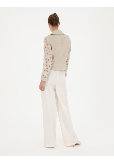 Pierre Cardin Kadın Beyaz Pantolon Kanvas-chino 50289786-vr013 Beyaz