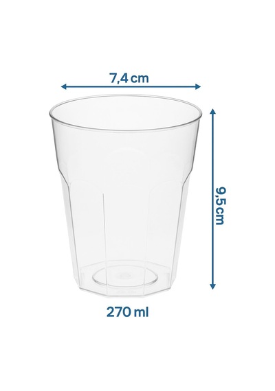 Düğün & Davet İçin 270 Ml Plastik Bardak 20 Adet