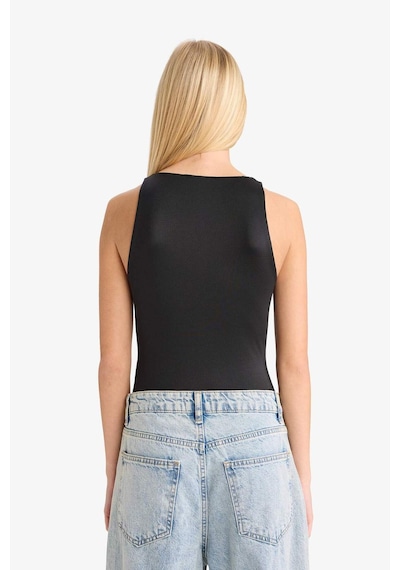 Defacto Coool Fitted Çıçıtlı Body G1102ax25aubk81 Siyah
