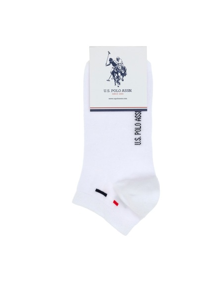 U.S. Polo Assn. Erkek Beyaz Patik Çorap 50304290-VR013
