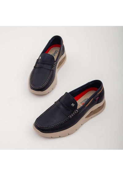 Callaghan Erkek Hakiki Deri Mavi Casual Ayakkabı 618 47501 Erk Ayk Y22 Azul Çok Renkli