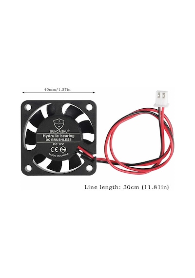 12V 4X4Cm Fan 40X40Mm -- Soğutucu Kuluçka Peltier Ekran Kar...