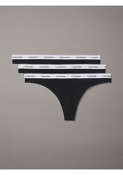 Calvin Klein Thong 3pk-9124 Black/black/black