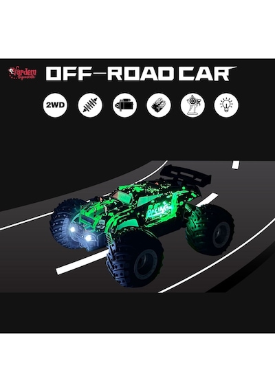 Uzaktan Kumandalı Full Fonksiyon 2.4g 1:18 Şarjlı High Off Road Araba Led Işıklı