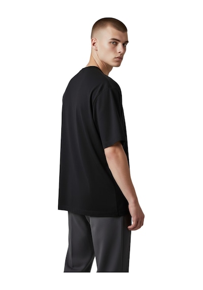 Cazador Erkek Basic T-shirt Caz.44070 SIYAH