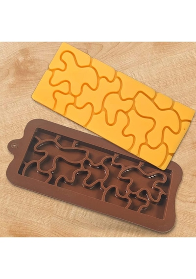 Silikon Tablet Puzzle Tablet Çikolata Kalıbı Goldcakes