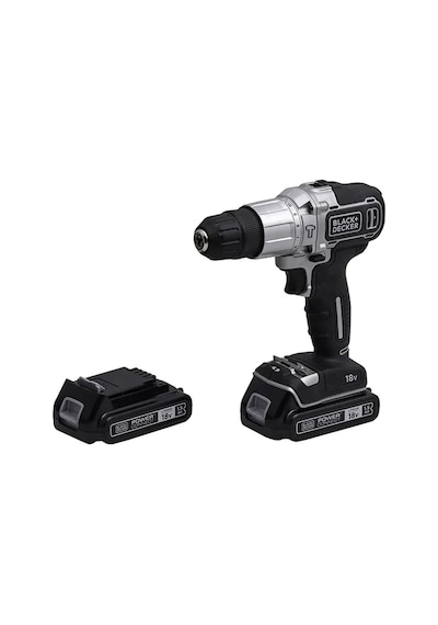 Black+Decker Silver Seri BDCHD18SC2K-QW 1.5AH Çift Akülü Vidalama