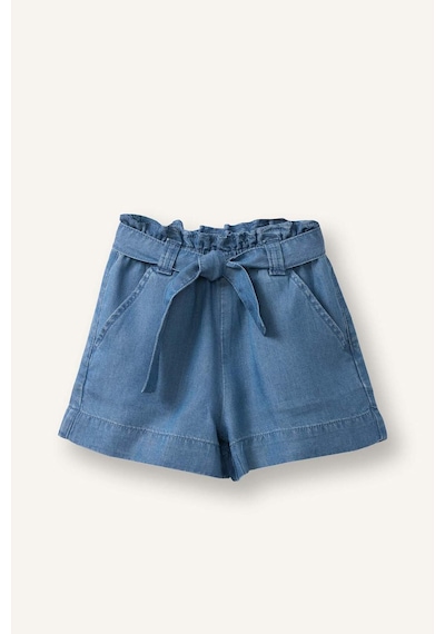Defacto Paperbag Jean Mavi Şort Kız Bebek G9013a526hsnm28 Mavi-nm28