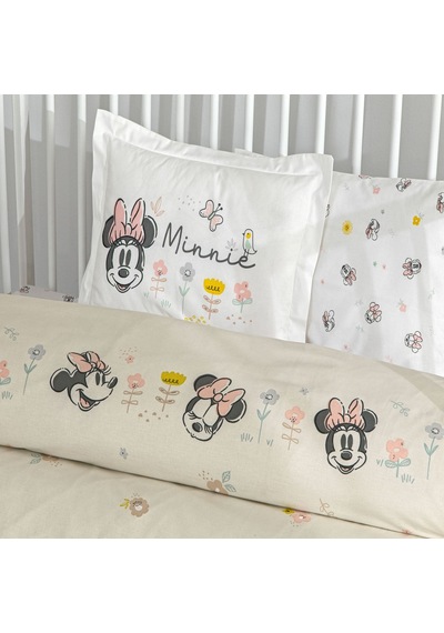 Taç Lisanslı Disney Minnie Mouse Dream Baby Pamuk Bebek Nevresim Takımı 000000001000050723