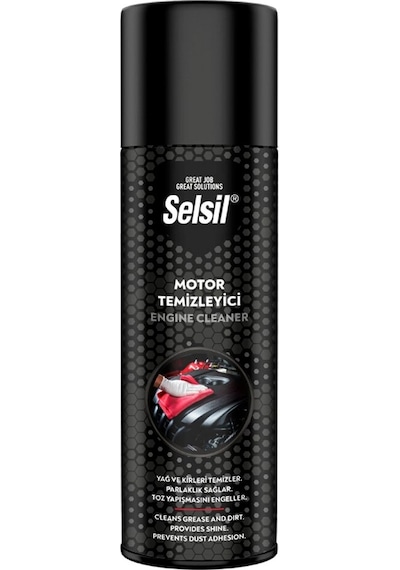 Selsil Oto - Araç Motor Temizleyici - Parlatıcı - Toz Yapışma Engelleyici Sprey 500ml 5545