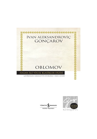 İş Bankası Kültür Yayınları - Oblomov
