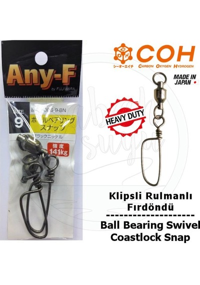 Coh Klipsli Rulmanlı Fırdöndü Ex  9 141Kg (Heavy Duty / Coastlock