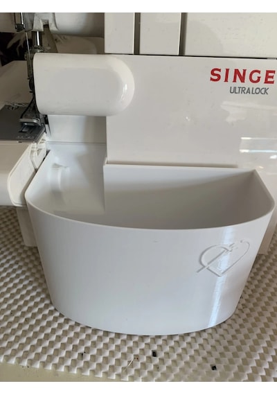 Singer Overlok Makinası Çöp Kutusu Xl Beyaz