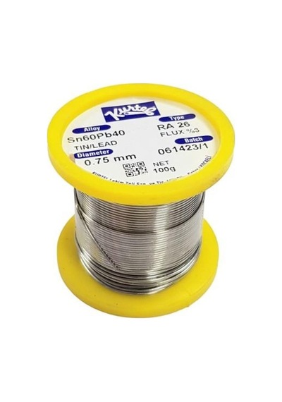 Kurtel 0.75mm 100gram Lehim Teli Sn60pb40