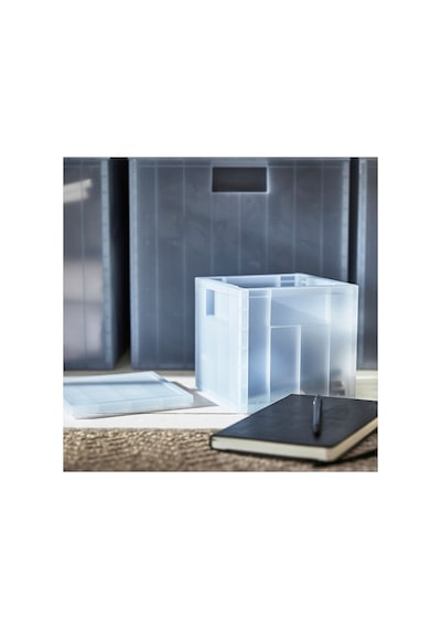 Ikea Pansartax Kapaklı Depolama Kutusu 16.5 X 16.5 X 16.5 Cm Şeffaf