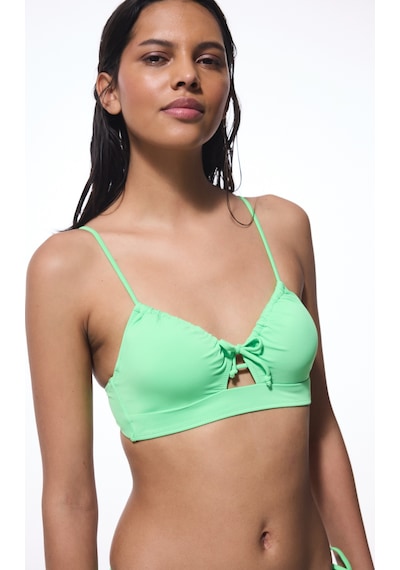 Penti Yeşil Balenli Sabit Askılı Bikini Üstü