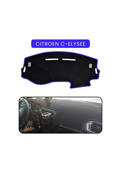 Cıtroen C-elysee - Peugeot 301 Uzuntorpido Koruma Halısı Mavi Kenar