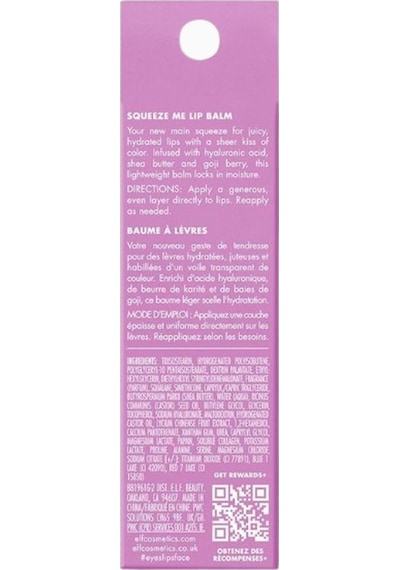 E.l.f Elf Squeeze Me Nemlendirici Dudak Balsamı Dudak Parlatıcıları Grape