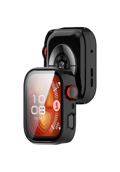 Huawei Watch Fit 4 Uyumlu Tam Koruma Kasa Ve Ekran Koruyucu Şeffaf Darbe Emici Koruma
