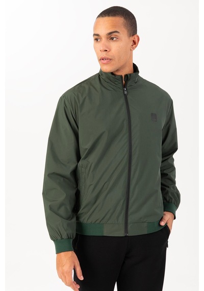 Maraton Sportswear Regular Erkek Dik Yaka Takma Kol Basic Yeşil Ceket 21871 YESIL Yeşil