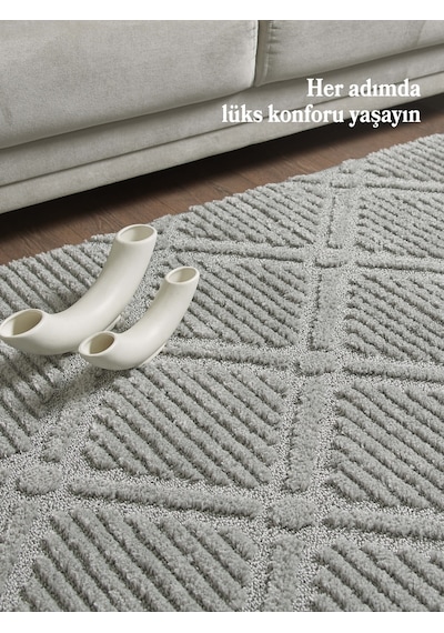 Modern Halı Özel Kesme Halı Salon Halısı Mutfak Halısı Yolluk Kolay Temizlenebilir Halı Gri Halı Gri