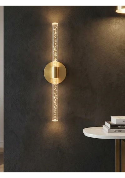 Bhbackhome Bubbleflux Large Şık Tasarım Modern Ledli Aplik 51 Cm Gold Elektrikli Kumandalı Altın