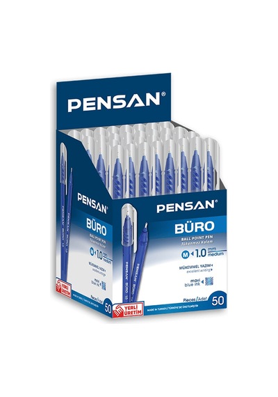 Pensan Tükenmez Büro Kalemi Mavi Renk 50 Adet
