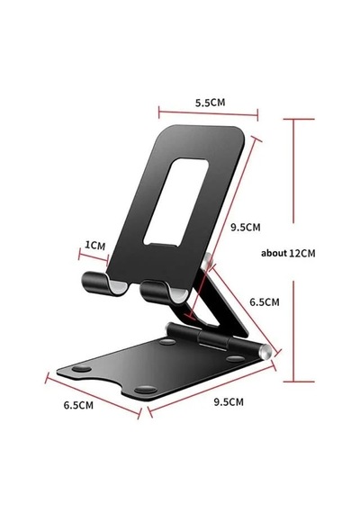 Powermaster A30 Masaüstü Metal Telefon Stand Tutacağı Çift Eksenli Katlanabilir