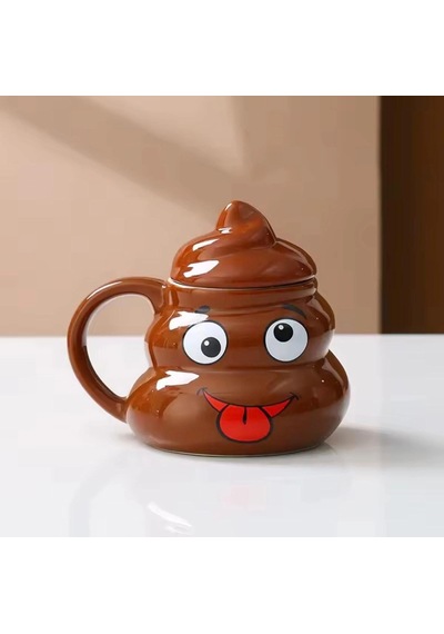Şakacı Poo Kupa Bardak Çok Renkli