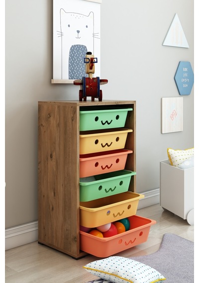 Kids 6 Sepetli Gülenyüzlü Oyuncak Dolabı Organizeri Oyuncak Kutusu Oyuncak Box Atlantikçam-rengarenk Kids 6 Sepetli Gülenyüzlü Oyuncak Dolabı Organizeri Oyuncak Kutusu Oyuncak Box Atlantikçam-rengarenk