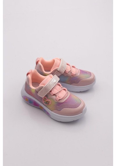 Marco Kids 09-26y910 Çocuk Filet Işıklı Spor Ayakkabı Pudra