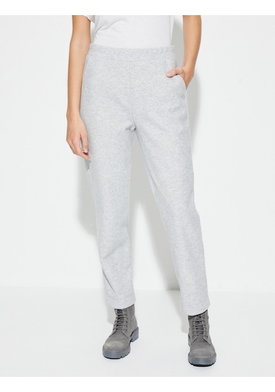 Koton Crop Paça Basic Pantolon Beli Lastikli Cepli Gri Melanj 4wal40020ık Gri Melanj