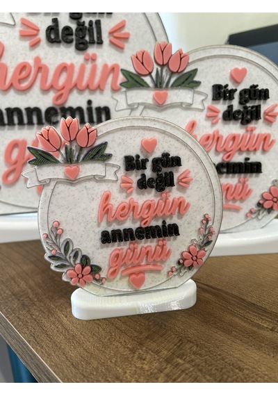 3d Baskı "anneler Günü" Özel Tasarım Masa Dekoru İngilizce - 240 Mm