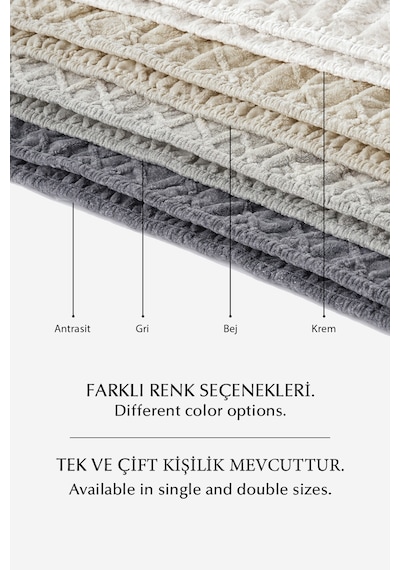 Süper Yumuşak Jakar Kadifemsi Peluş Lastikli Fitted Çarşaf Seti Kaymaz Tek/çift Kişilik Bej Açık Bej