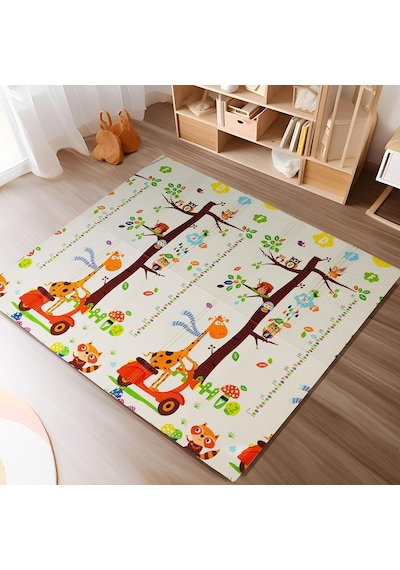 Delt Katlanabilir Çocuk Bebek Oyun Matı Oyun Aktivite Halısı - 150x200x1 Cm Çantalı