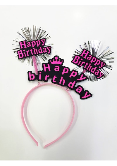 Happy Birthday Neon Renk Doğum Günü Tacı 12 Adet - Zmff-52340 18