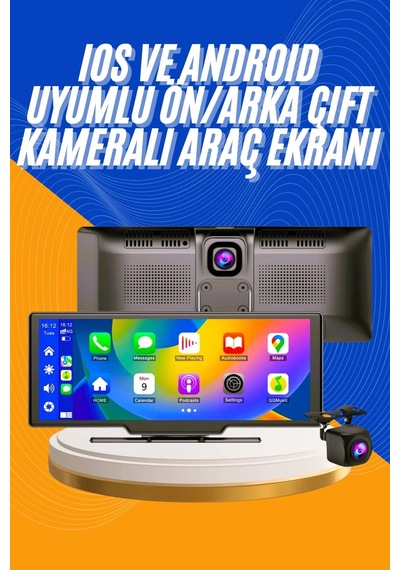 Kargo Android Ve İos Uyumlu Ön Arka Çift Kameralı Araç Ekranı Dokunmatik Carplay Najmaddin Diğer