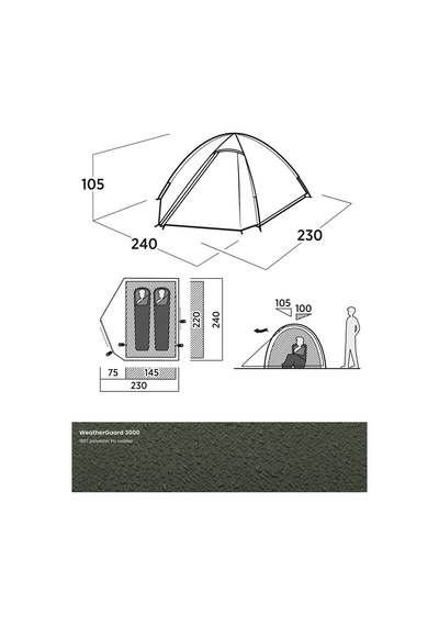 Easy Camp Rondane 2 Ultralight 2 Kişilik Çadır Yeşil