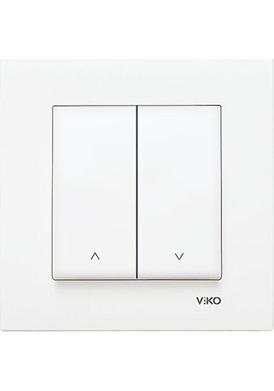 Viko Karre Beyaz Jaluzi Kumanda Anahtarı Çerçeveli- 90967016